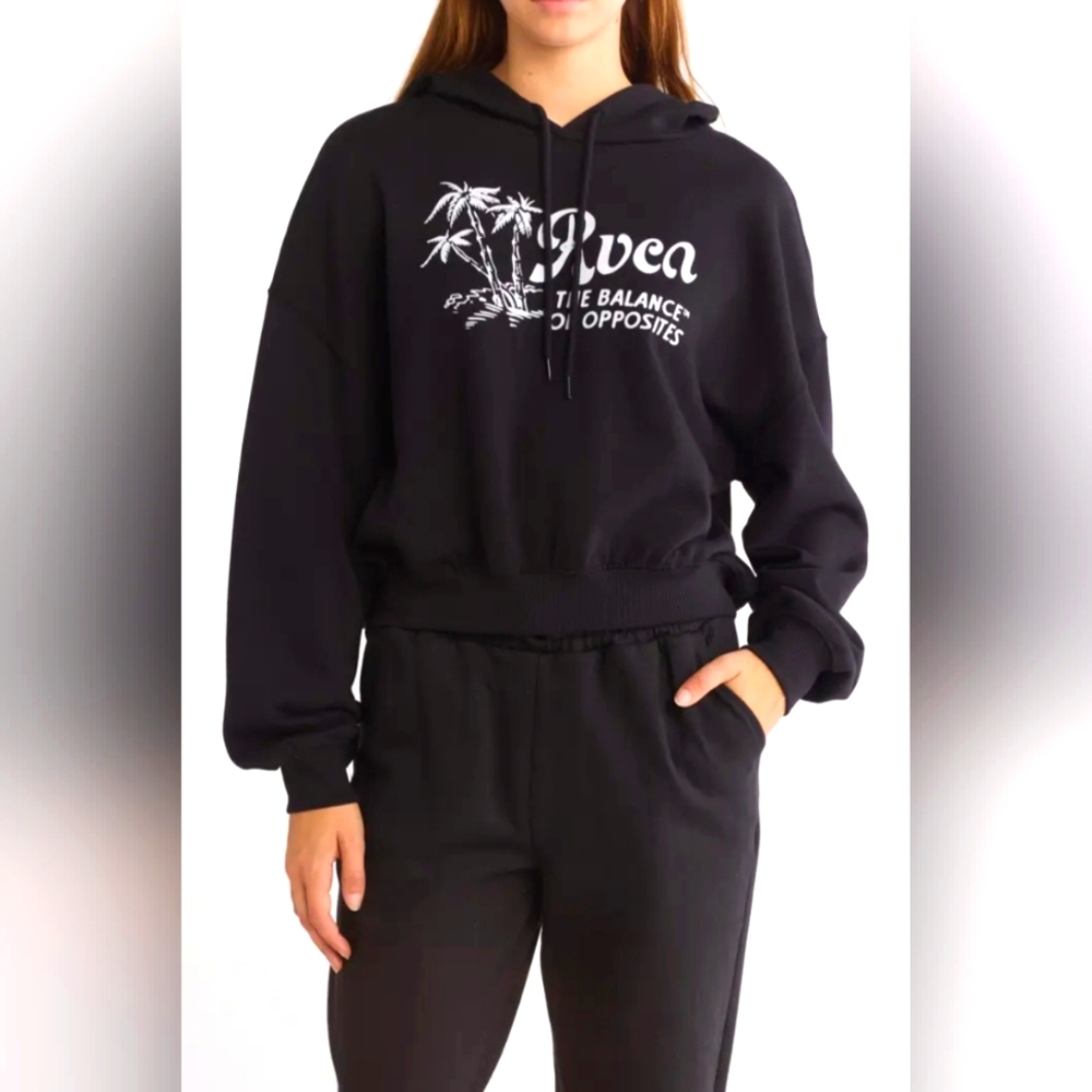 RVCA Kick Back Crop Hoodie